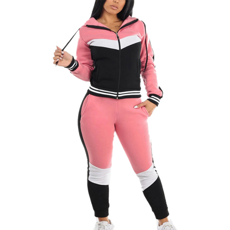 Multi Color Patchwork Design Running Tracksuits