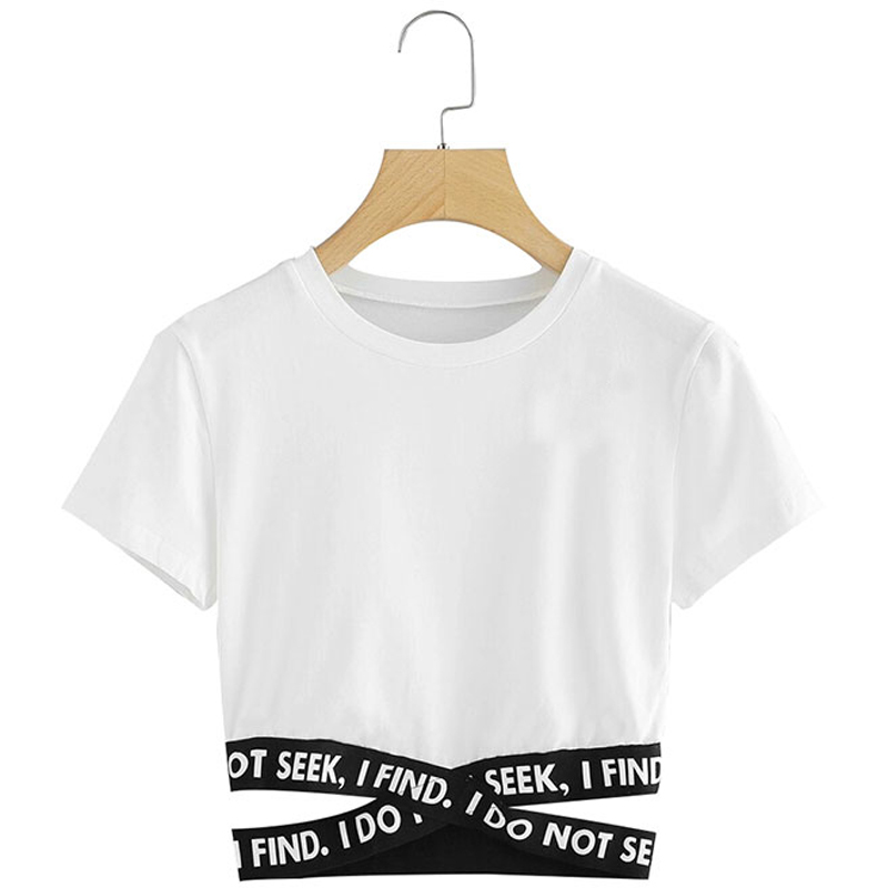 I Dont Seek Ribbed Crop Tee